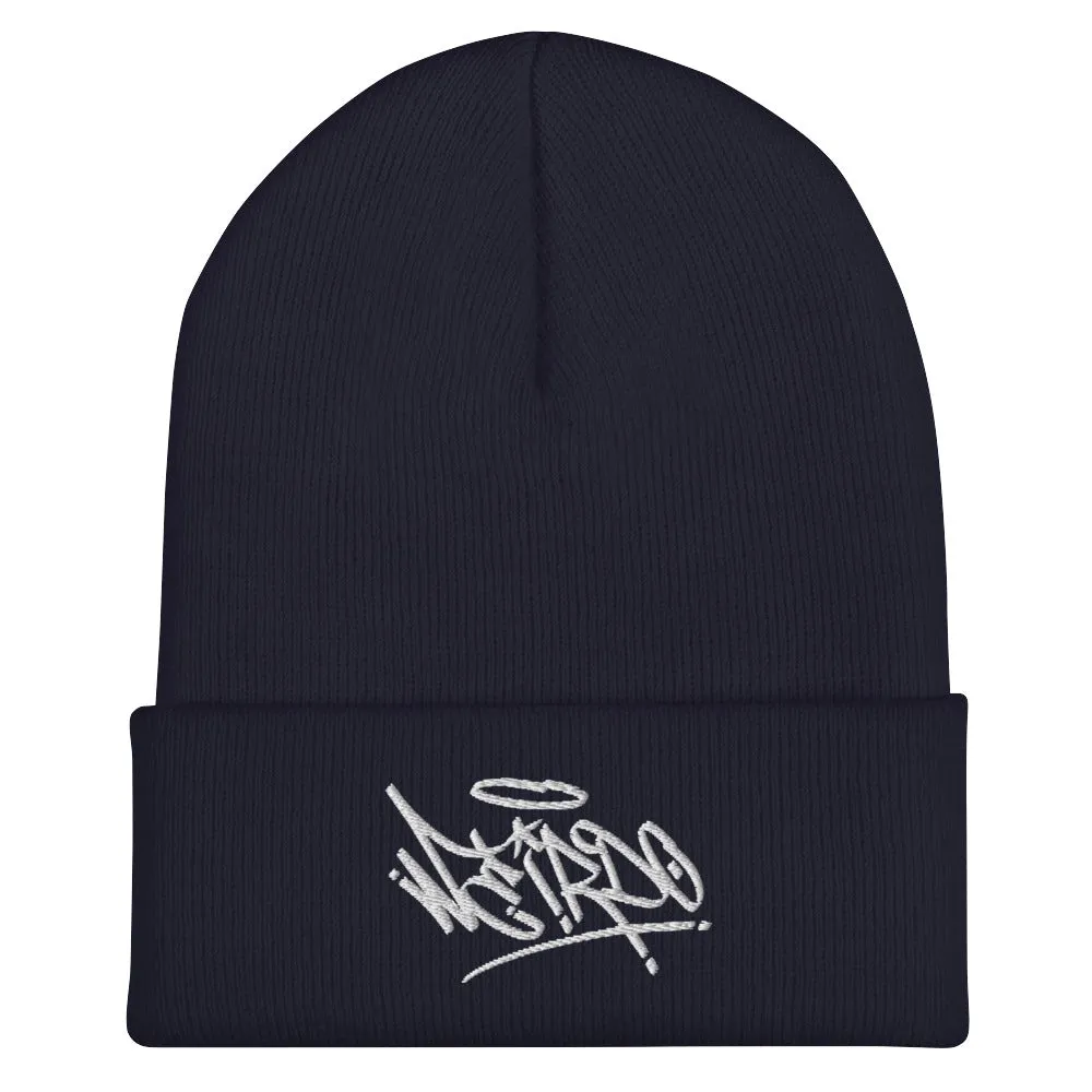 Weirdo Graffiti Tag Beanie Hat | Navy