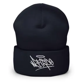 Weirdo Graffiti Tag Beanie Hat | Navy