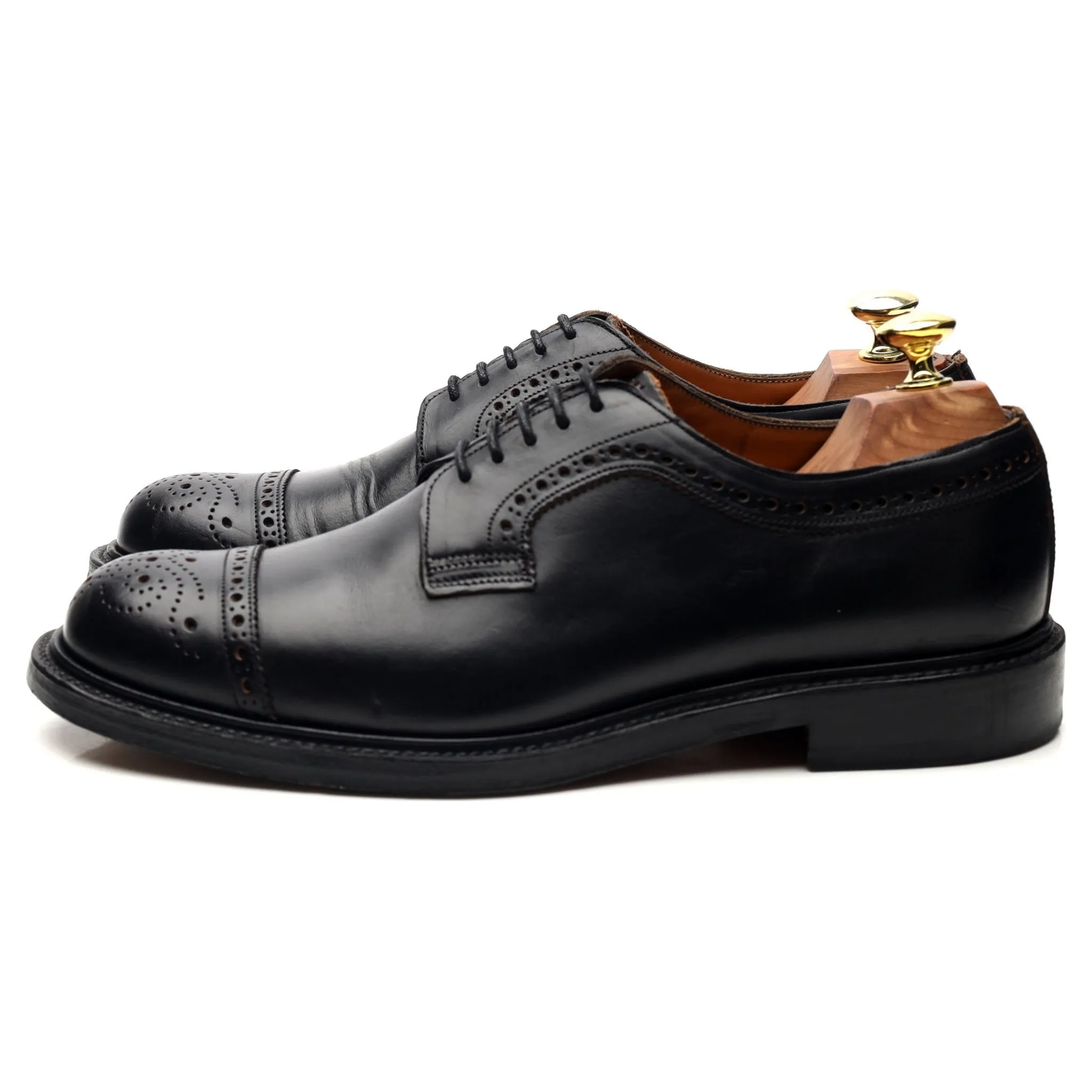 'Wilde II' Black Leather Derby UK 7.5 G