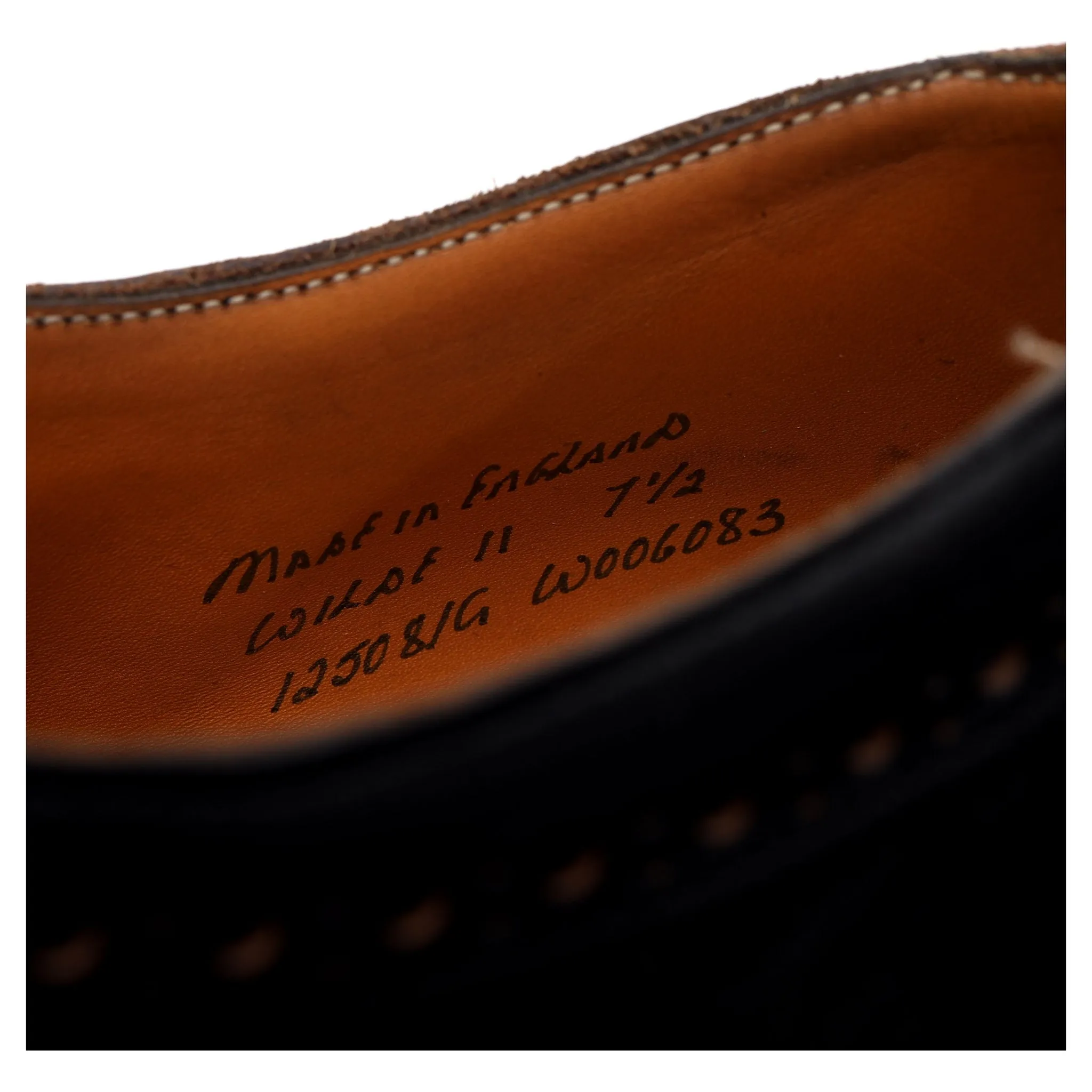 'Wilde II' Black Leather Derby UK 7.5 G