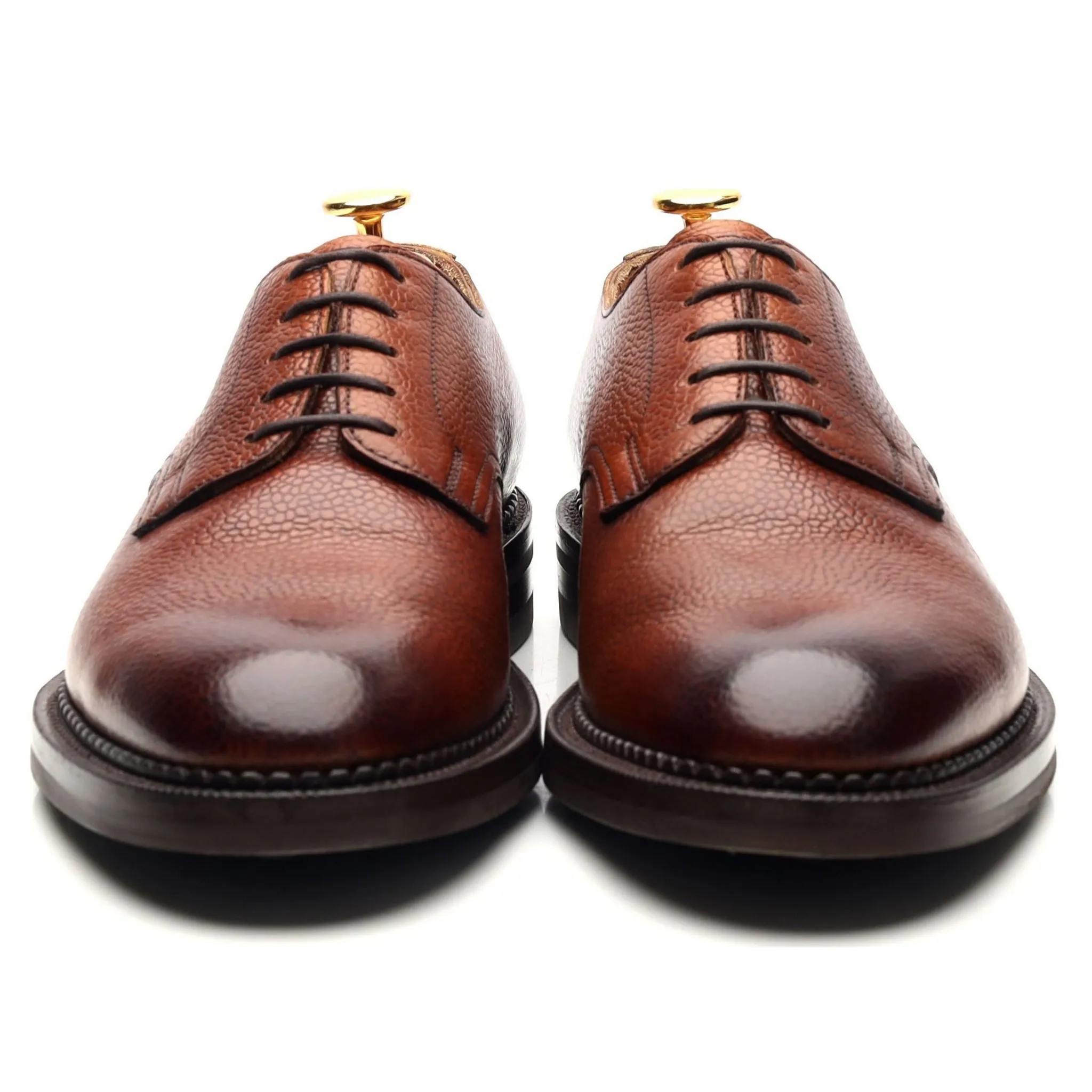 'Windermere' Rosewood Brown Leather Derby UK 6 E