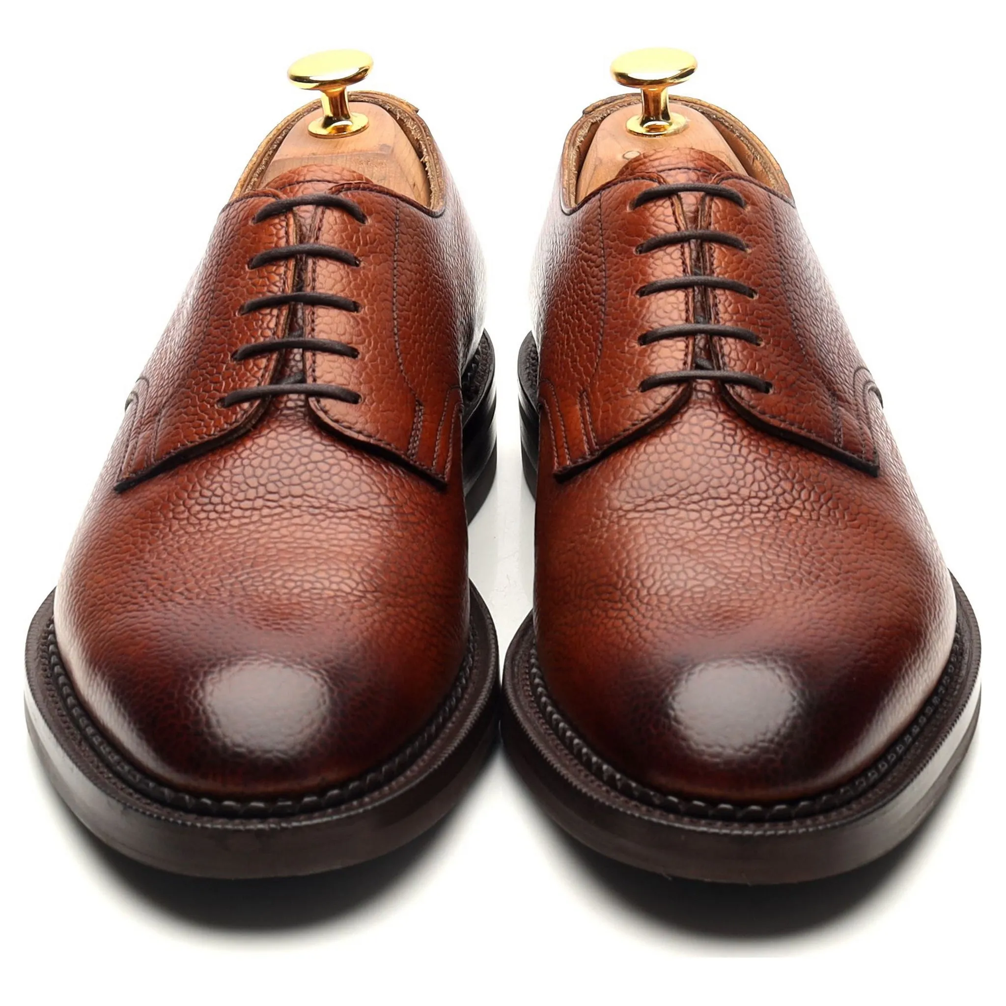 'Windermere' Rosewood Brown Leather Derby UK 6 E