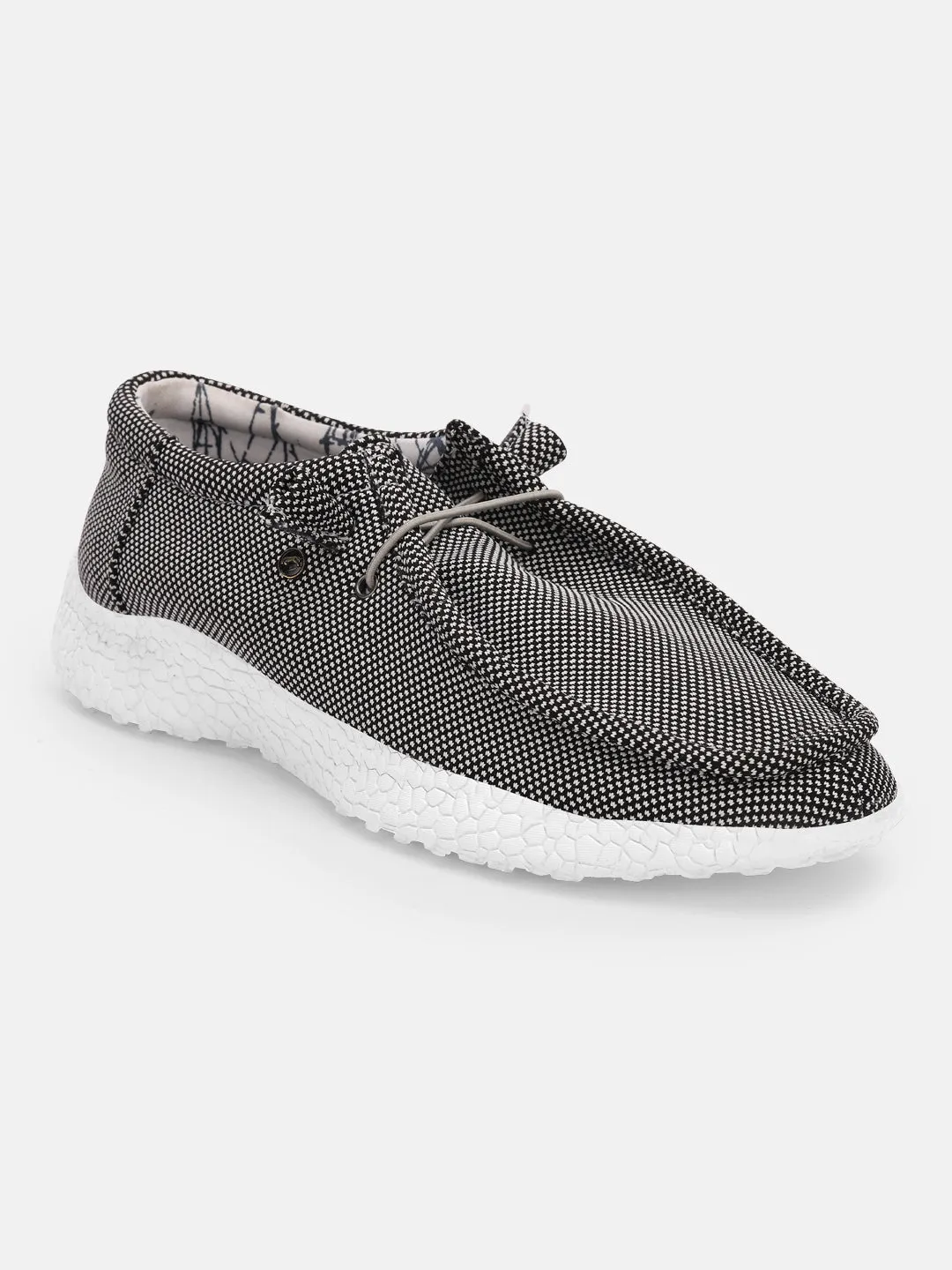 Women Black Casual Canvas Slip-On Sneakers Shoes