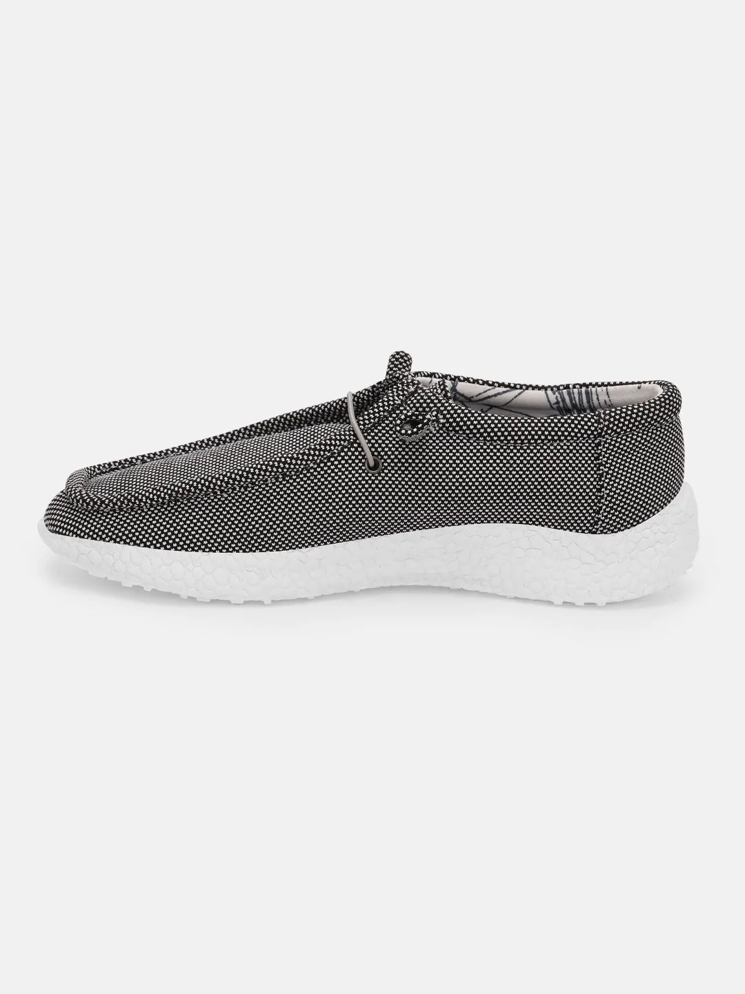 Women Black Casual Canvas Slip-On Sneakers Shoes