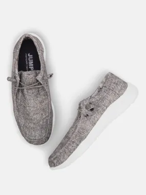 Women Grey Casual Canvas Slip-On Sneakers Shoes