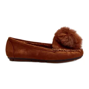 Women's Moccasins With Camel Novas Fur brown