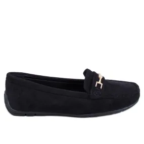 Black Suede Women's Moccasins