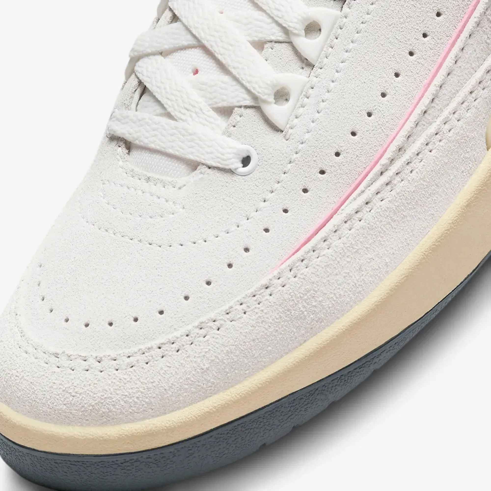 Women's Air Jordan 2 Summit White Gym Red Med Soft Pink