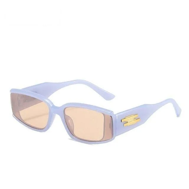 Women's Candy Shades Small Square Mirror Gradient Sunglasses