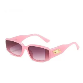 Women's Candy Shades Small Square Mirror Gradient Sunglasses