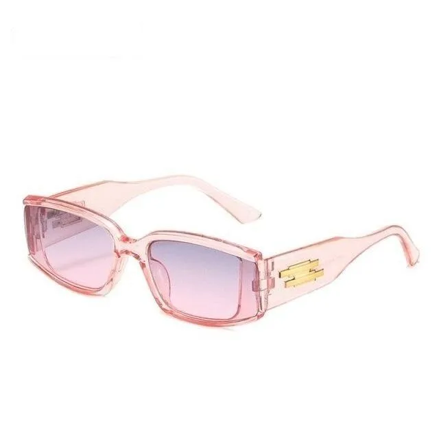 Women's Candy Shades Small Square Mirror Gradient Sunglasses