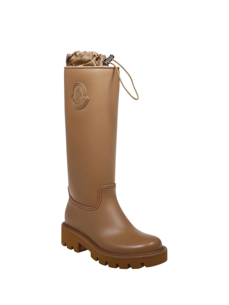 Women's Moncler Beige PVC Kickstream Rain Boots