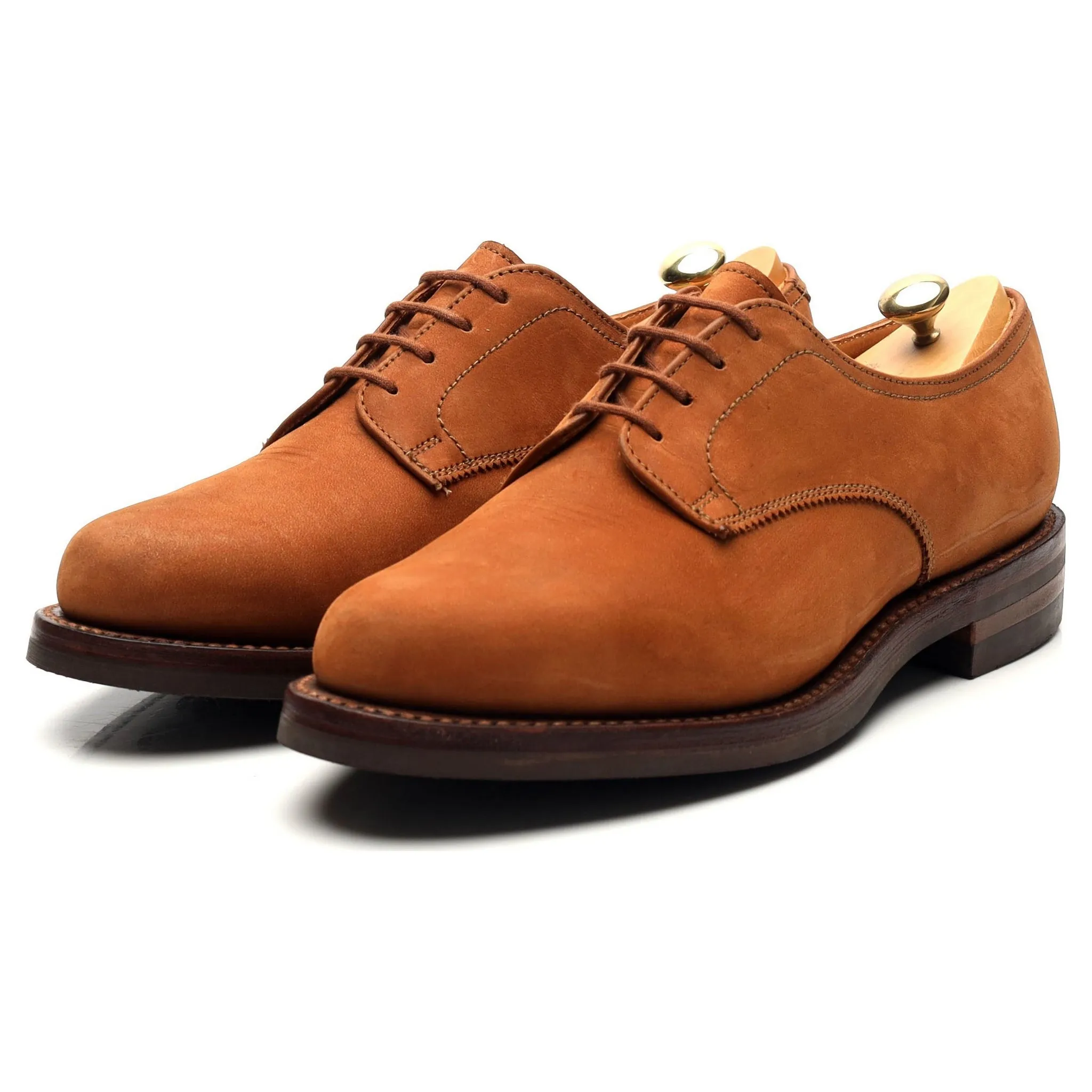 Women's 'Yarmouth' Tan Brown Nubuck Suede Derby UK 4 C