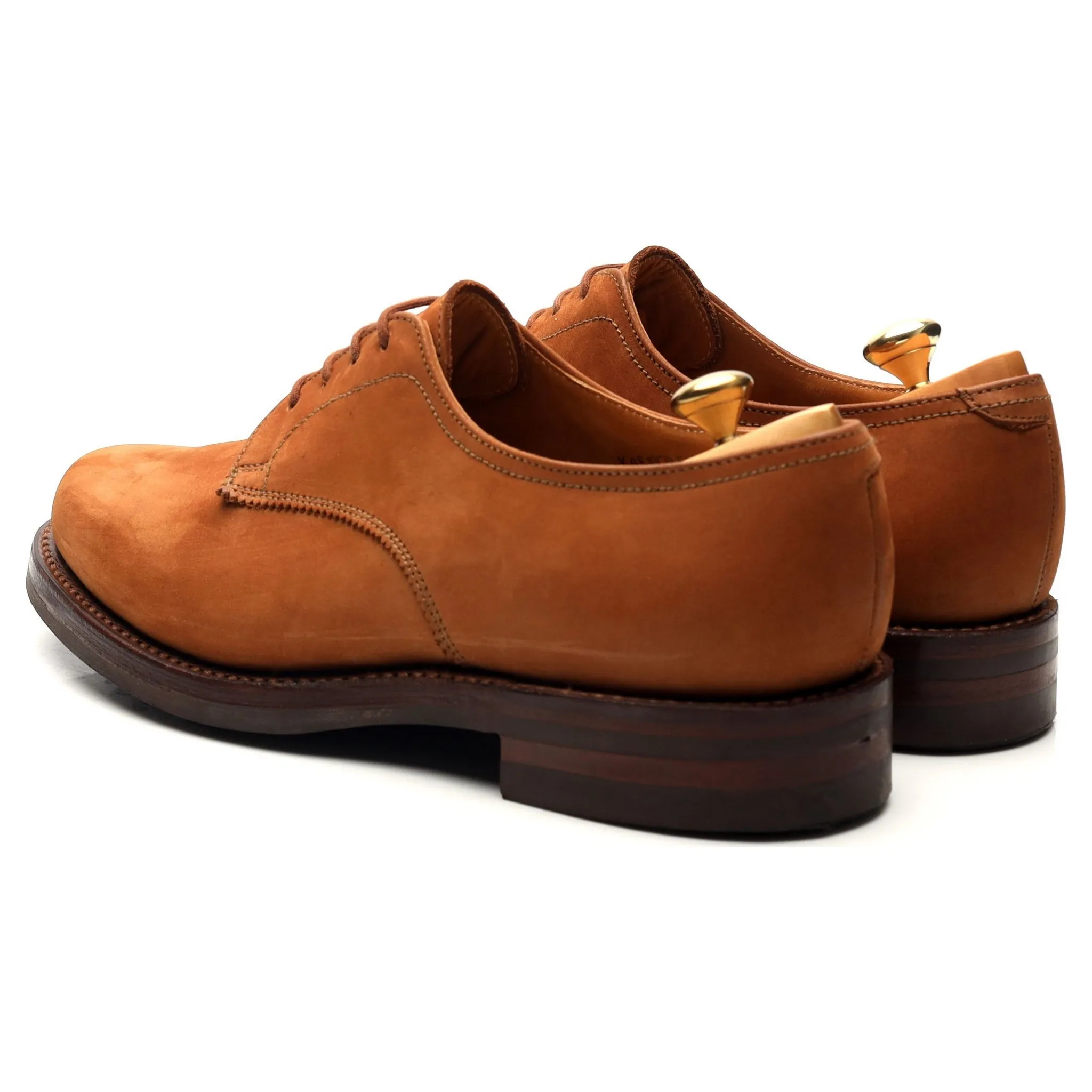 Women's 'Yarmouth' Tan Brown Nubuck Suede Derby UK 4 C