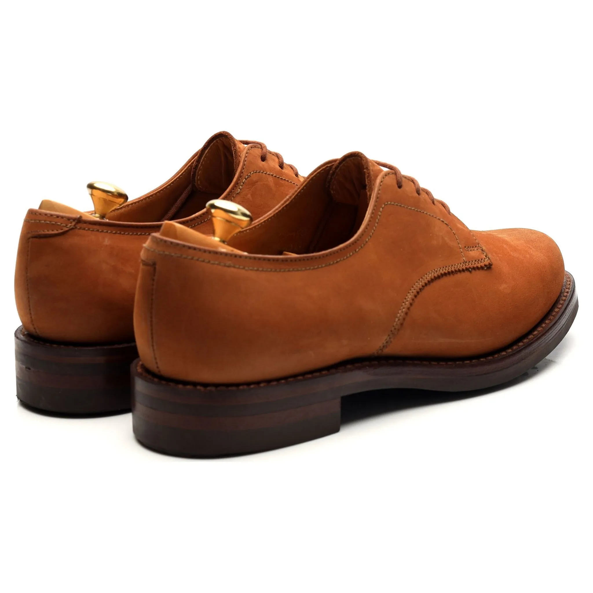 Women's 'Yarmouth' Tan Brown Nubuck Suede Derby UK 4 C