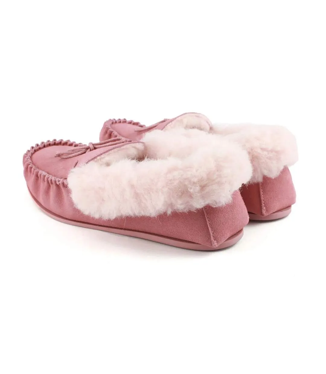 Blush Suede Moccasins