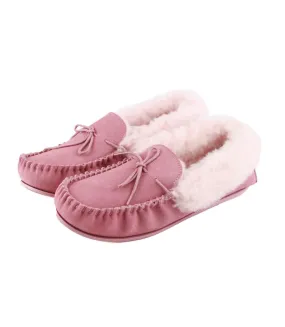 Blush Suede Moccasins