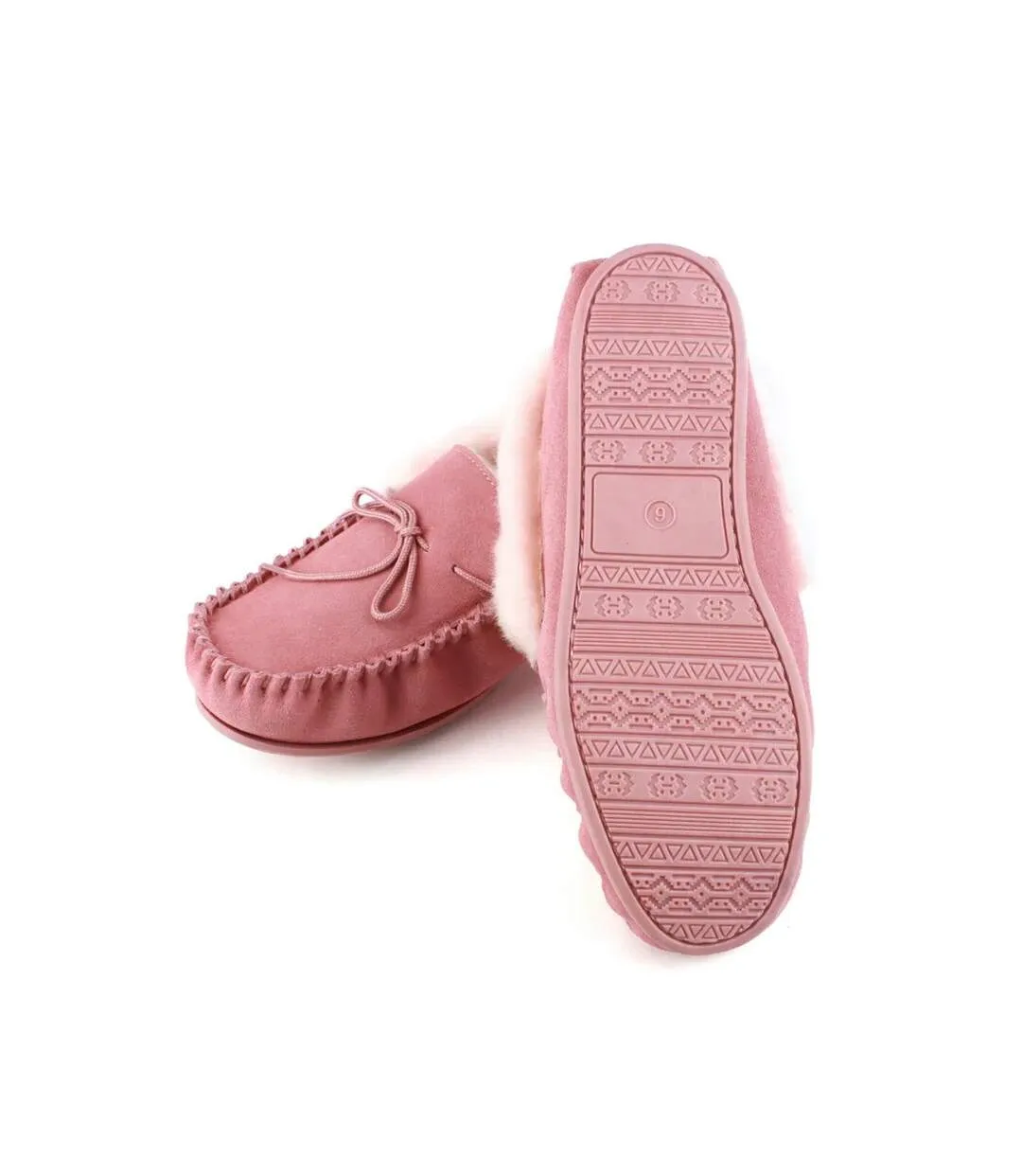 Blush Suede Moccasins