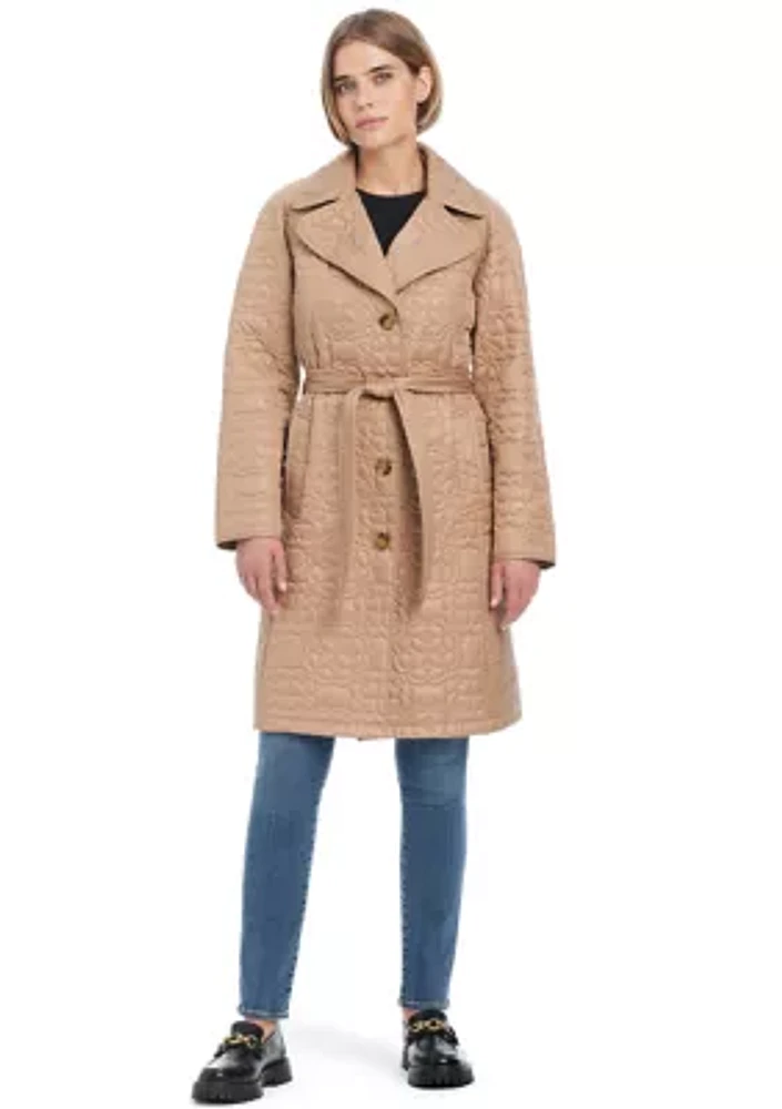 Women's Signature Quilted Trench Coat