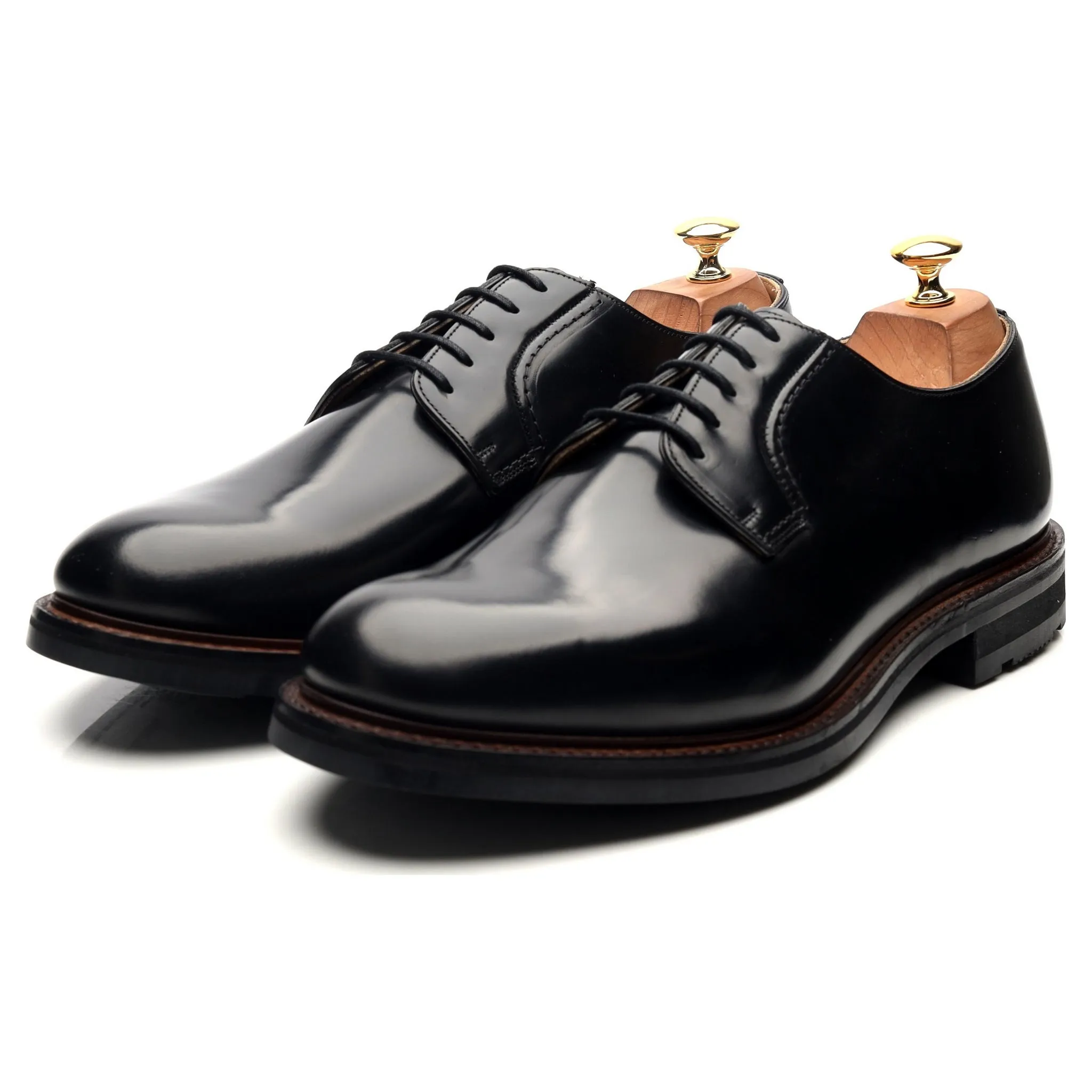 'Woodbridge' Black Leather Derby UK 10 G