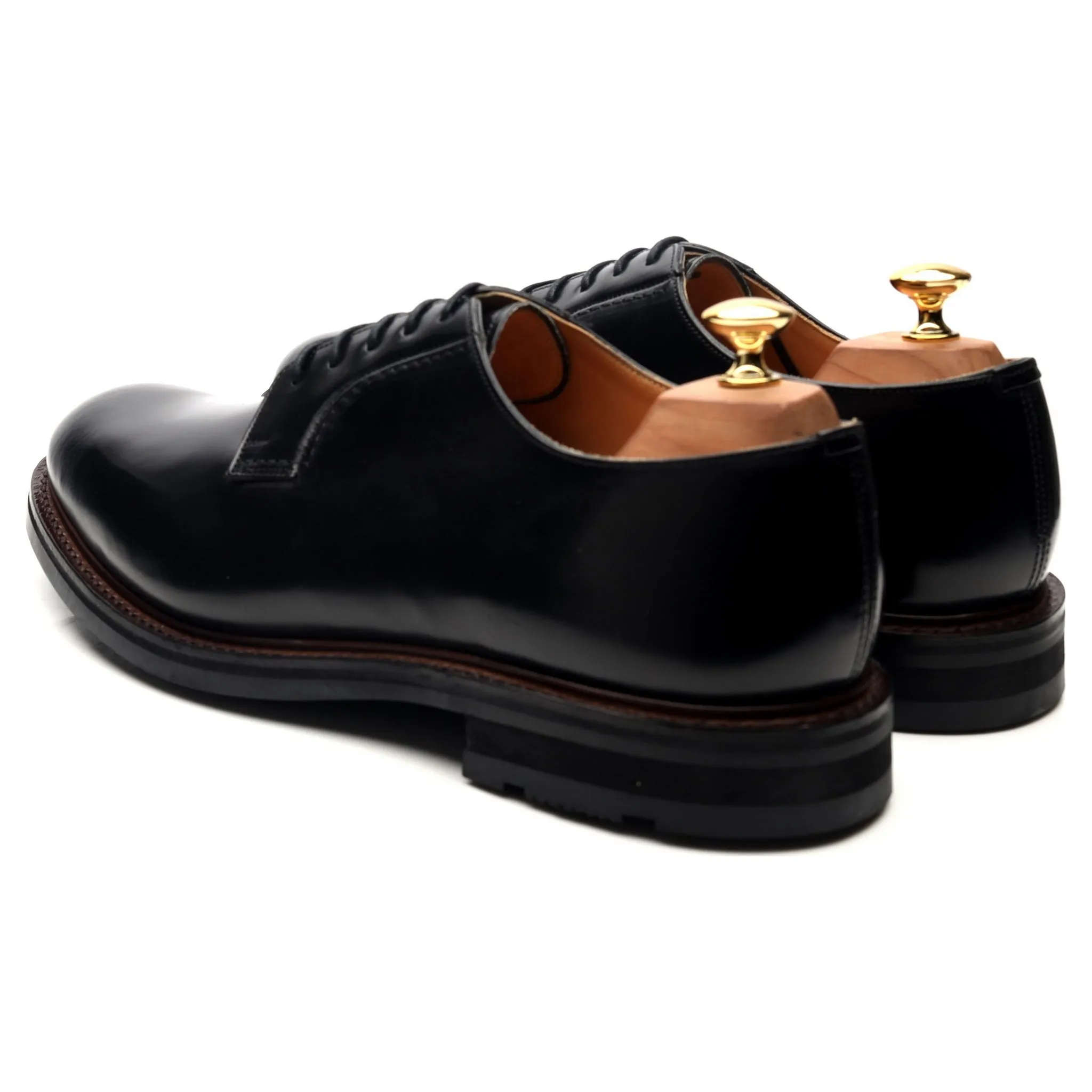 'Woodbridge' Black Leather Derby UK 10 G