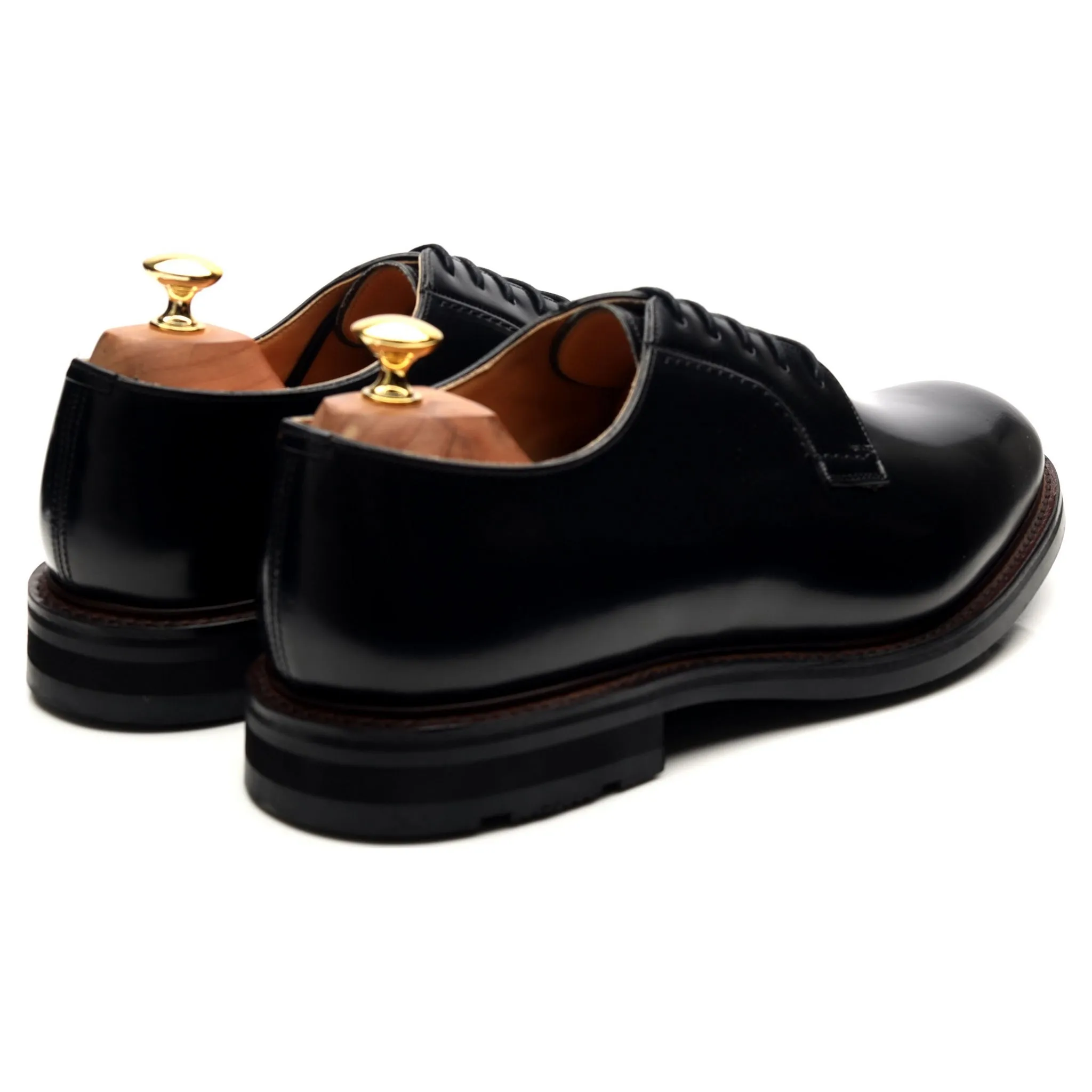 'Woodbridge' Black Leather Derby UK 10 G