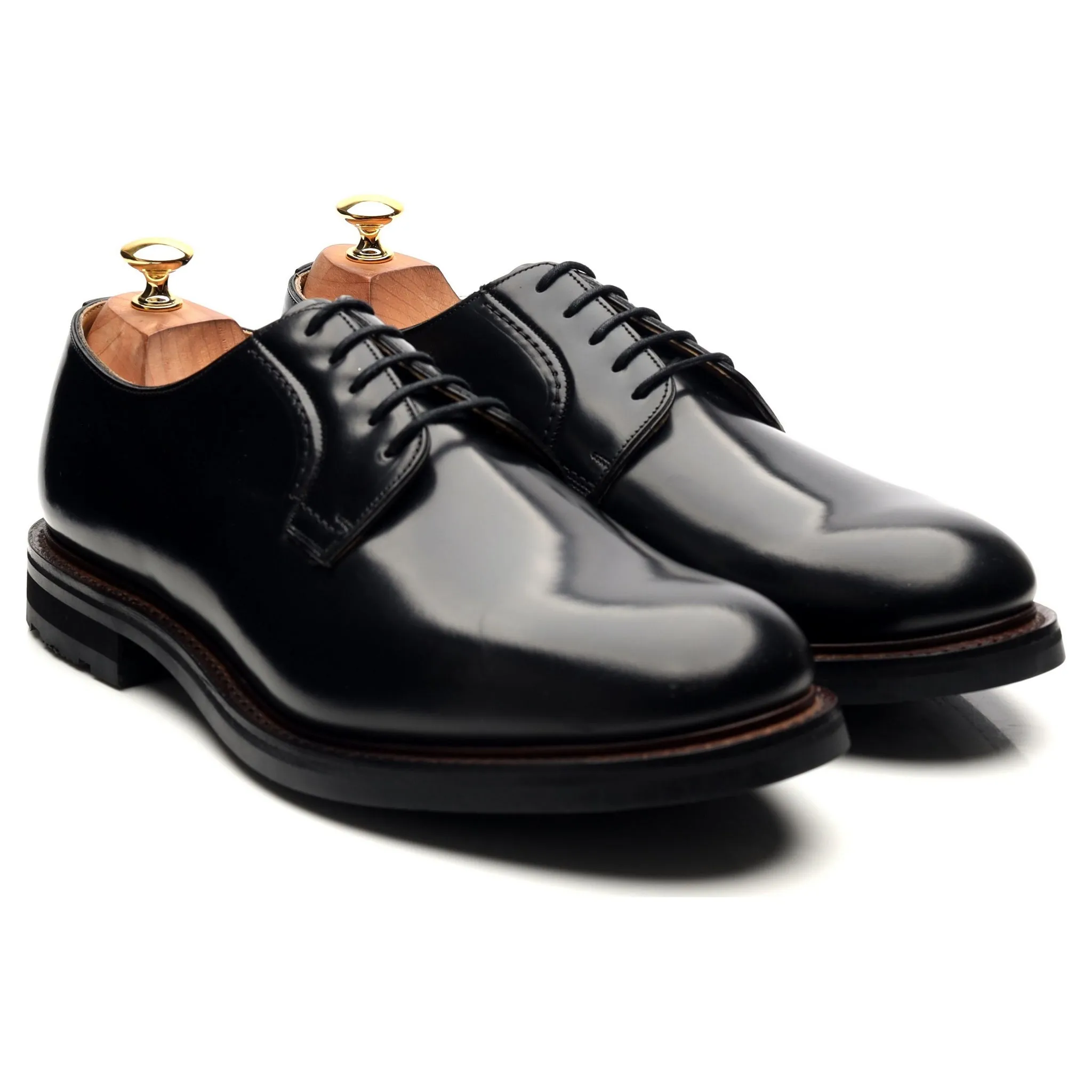 'Woodbridge' Black Leather Derby UK 10 G