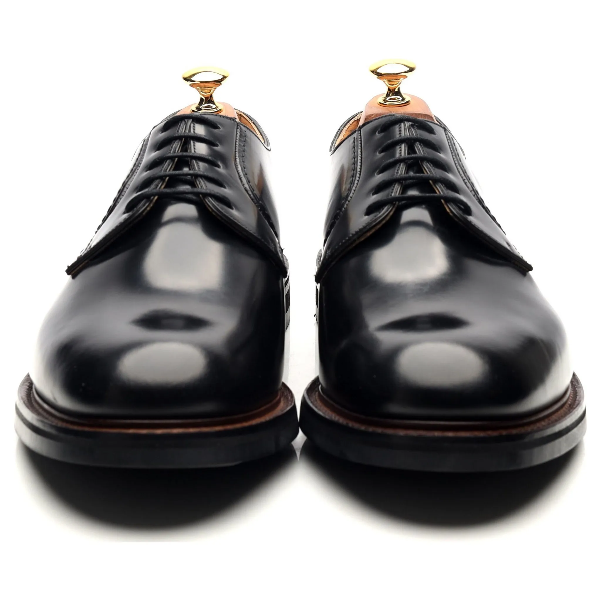 'Woodbridge' Black Leather Derby UK 10 G