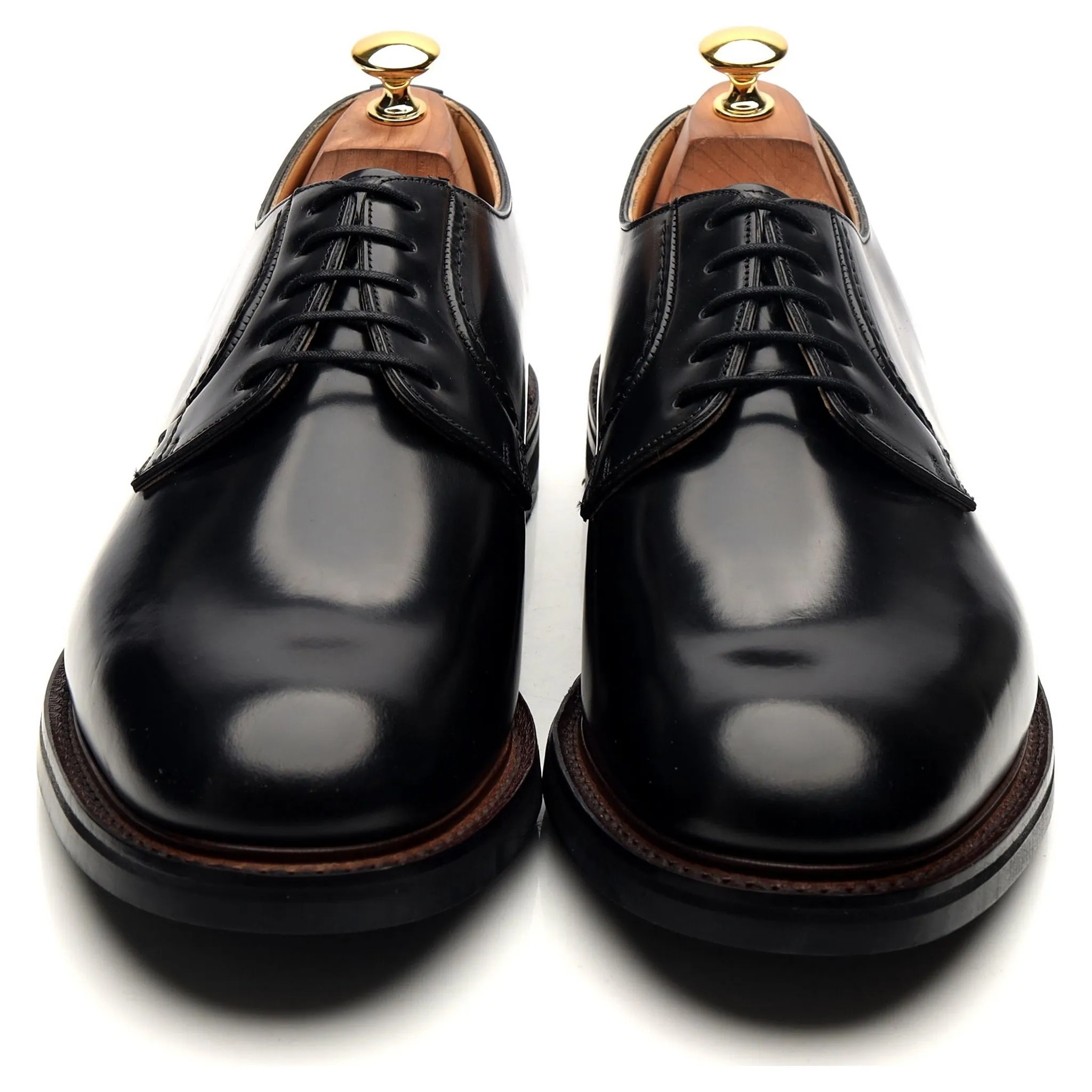 'Woodbridge' Black Leather Derby UK 10 G