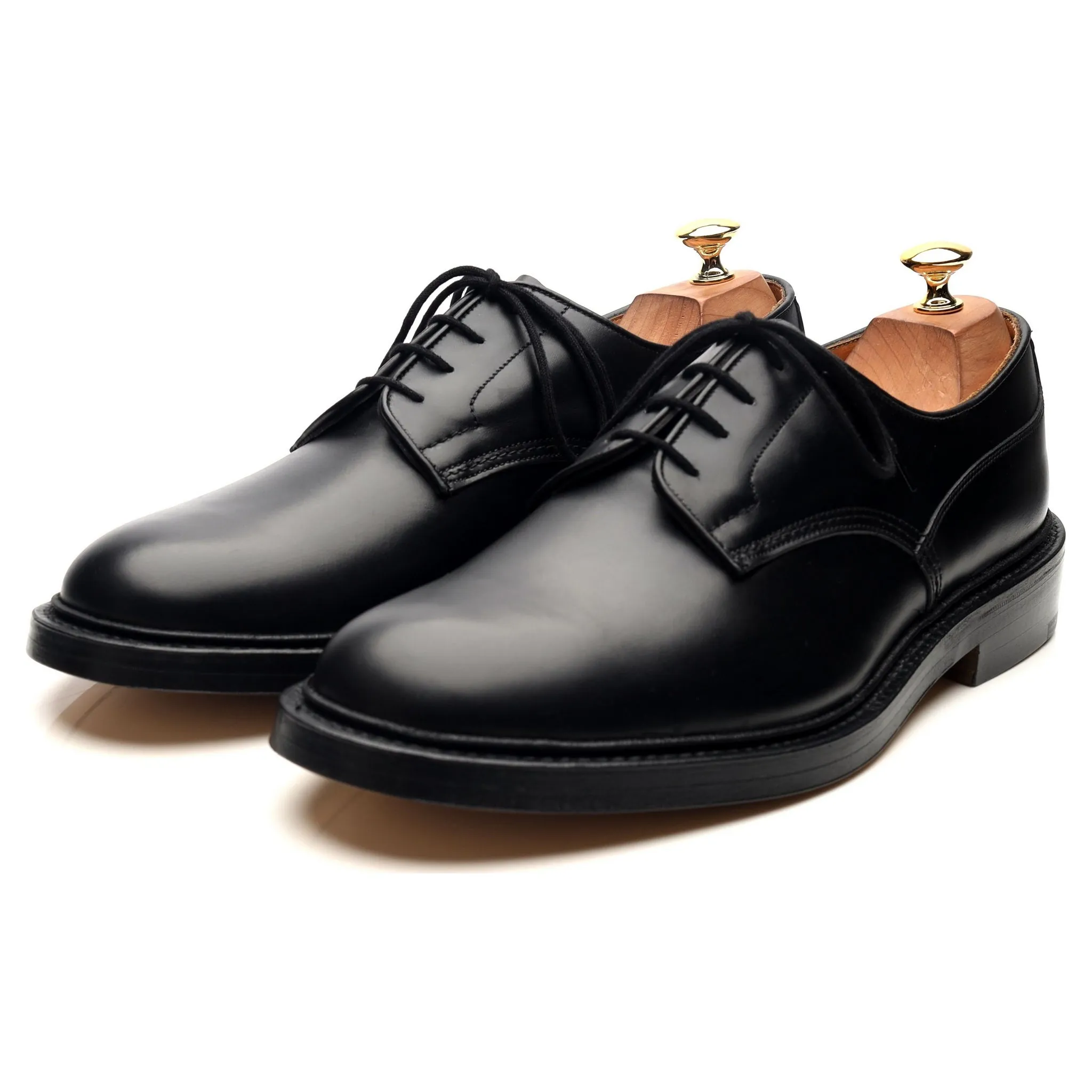 'Woodstock' Black Leather Derby UK 10