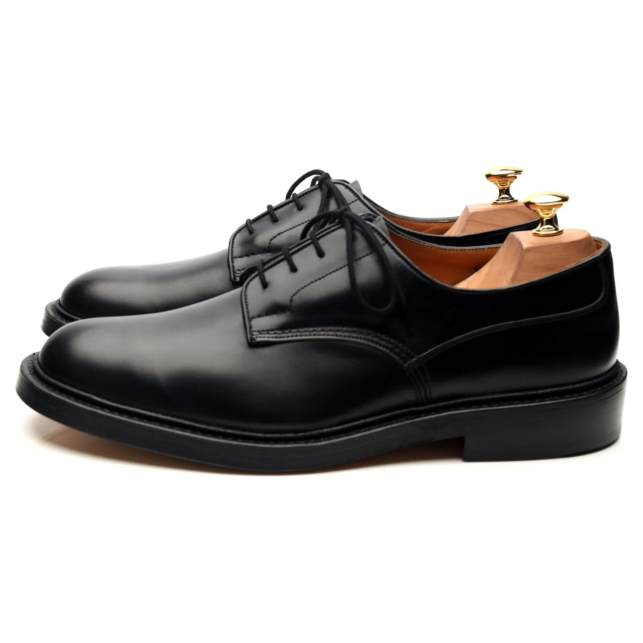 'Woodstock' Black Leather Derby UK 10