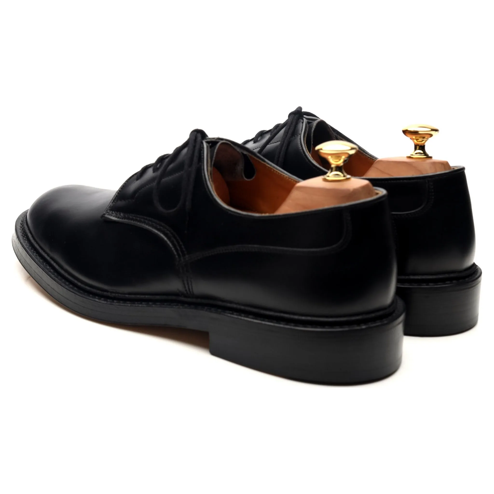 'Woodstock' Black Leather Derby UK 10