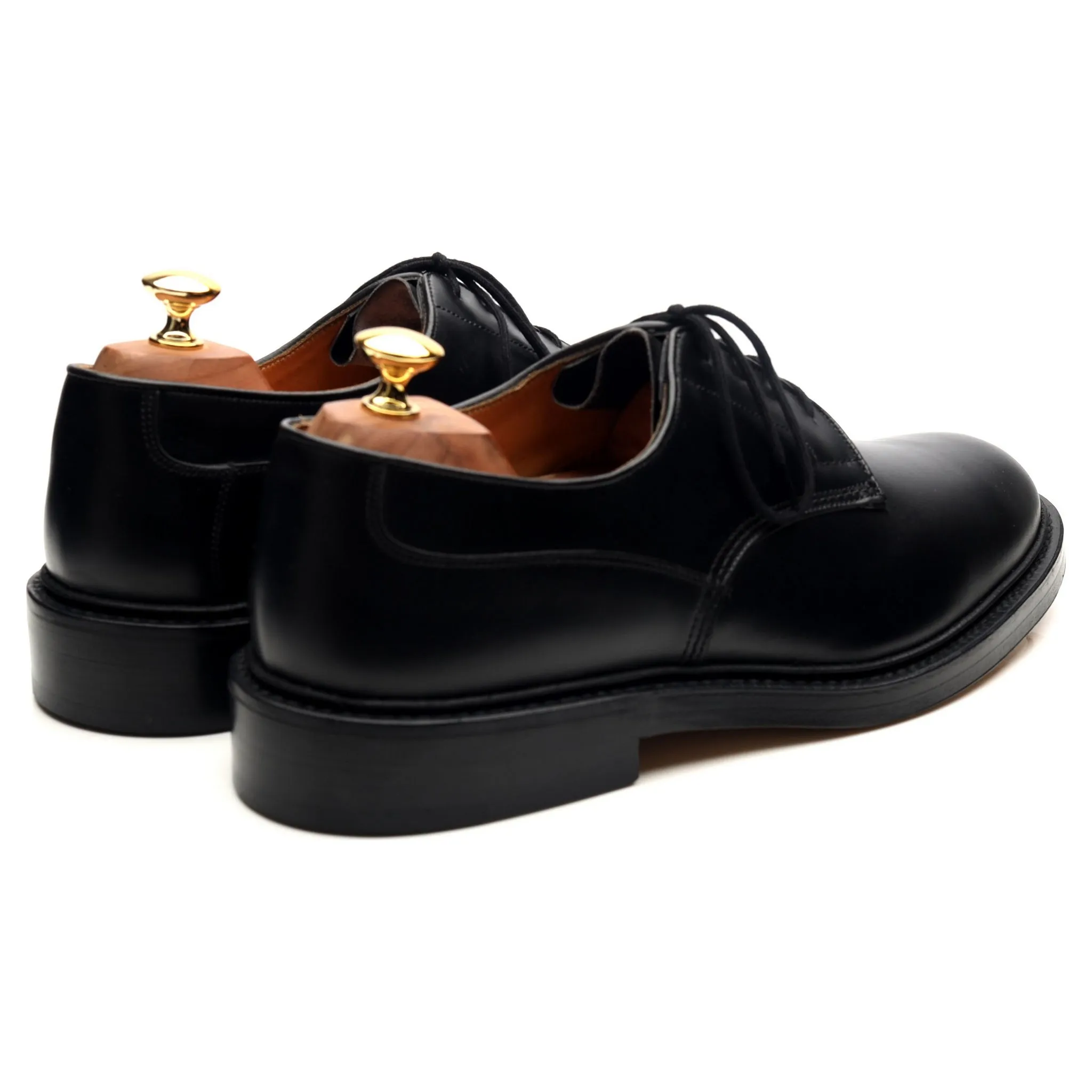 'Woodstock' Black Leather Derby UK 10