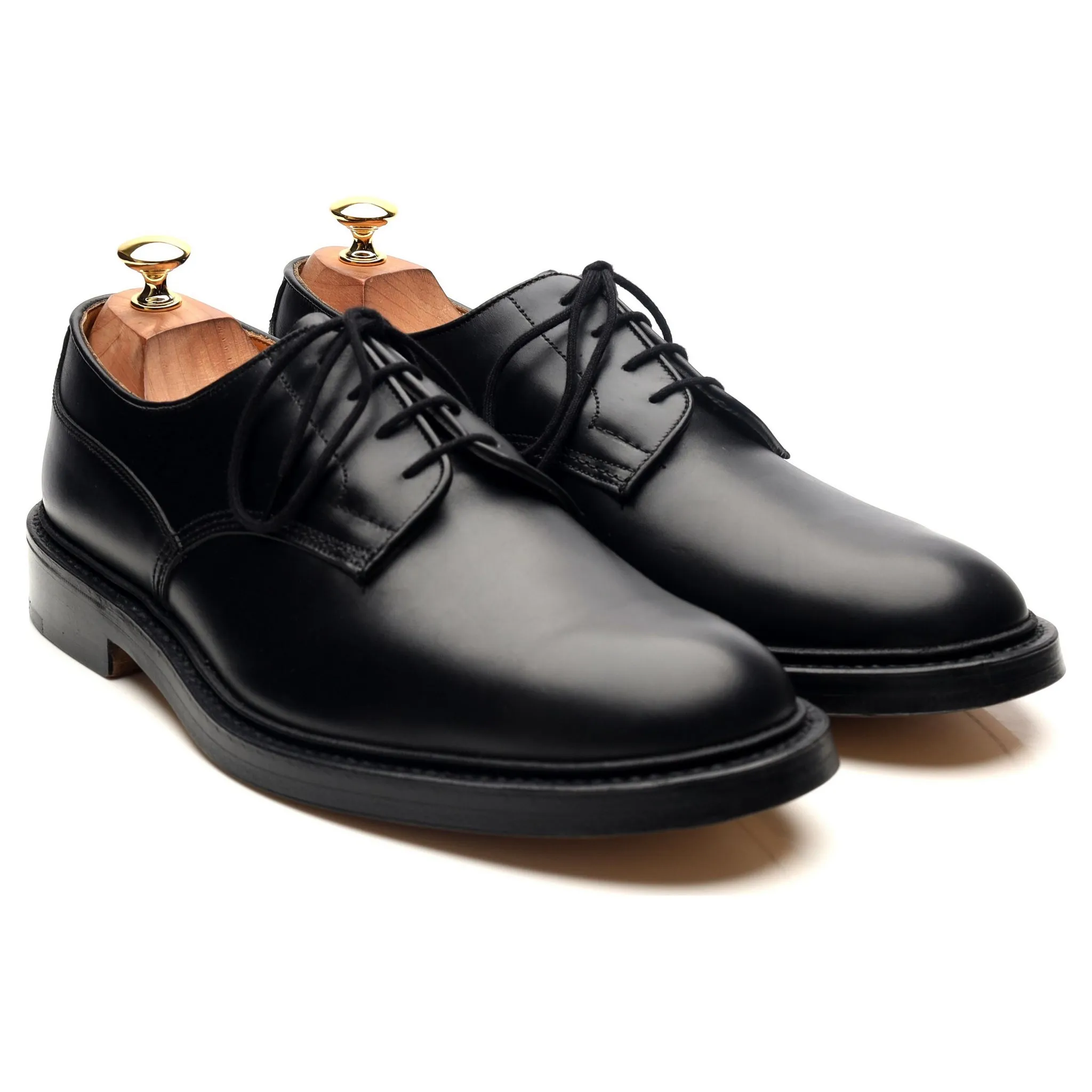 'Woodstock' Black Leather Derby UK 10