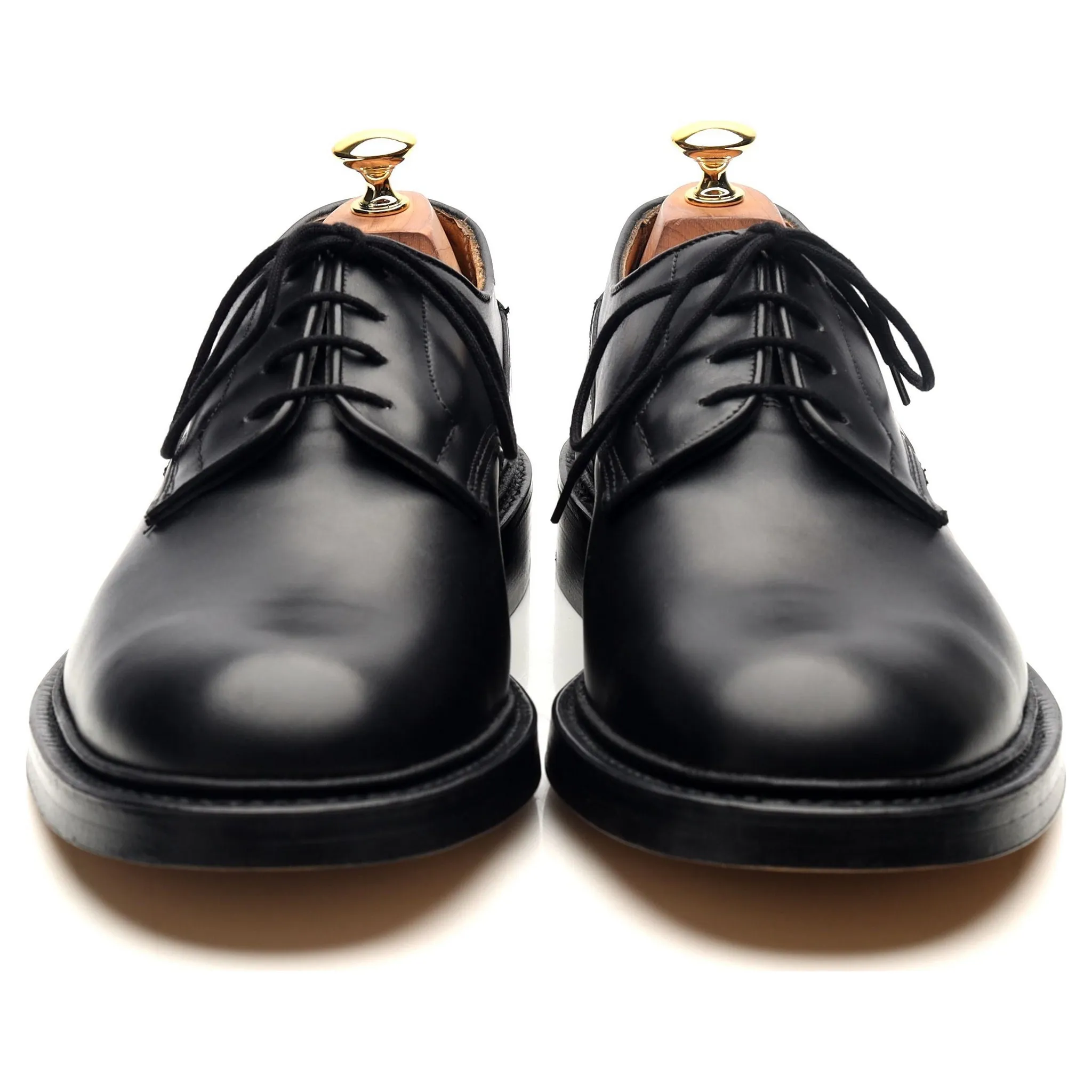 'Woodstock' Black Leather Derby UK 10