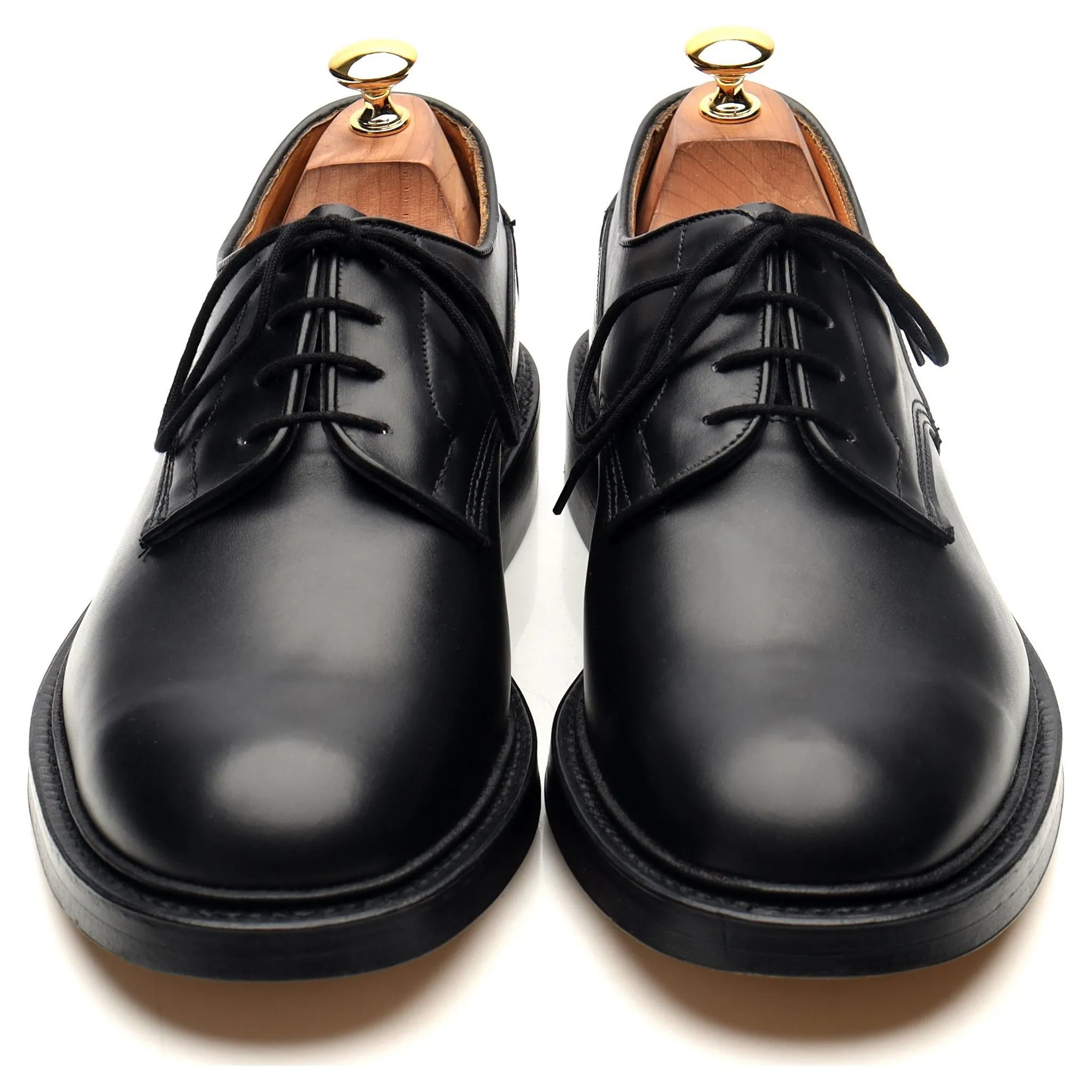 'Woodstock' Black Leather Derby UK 10