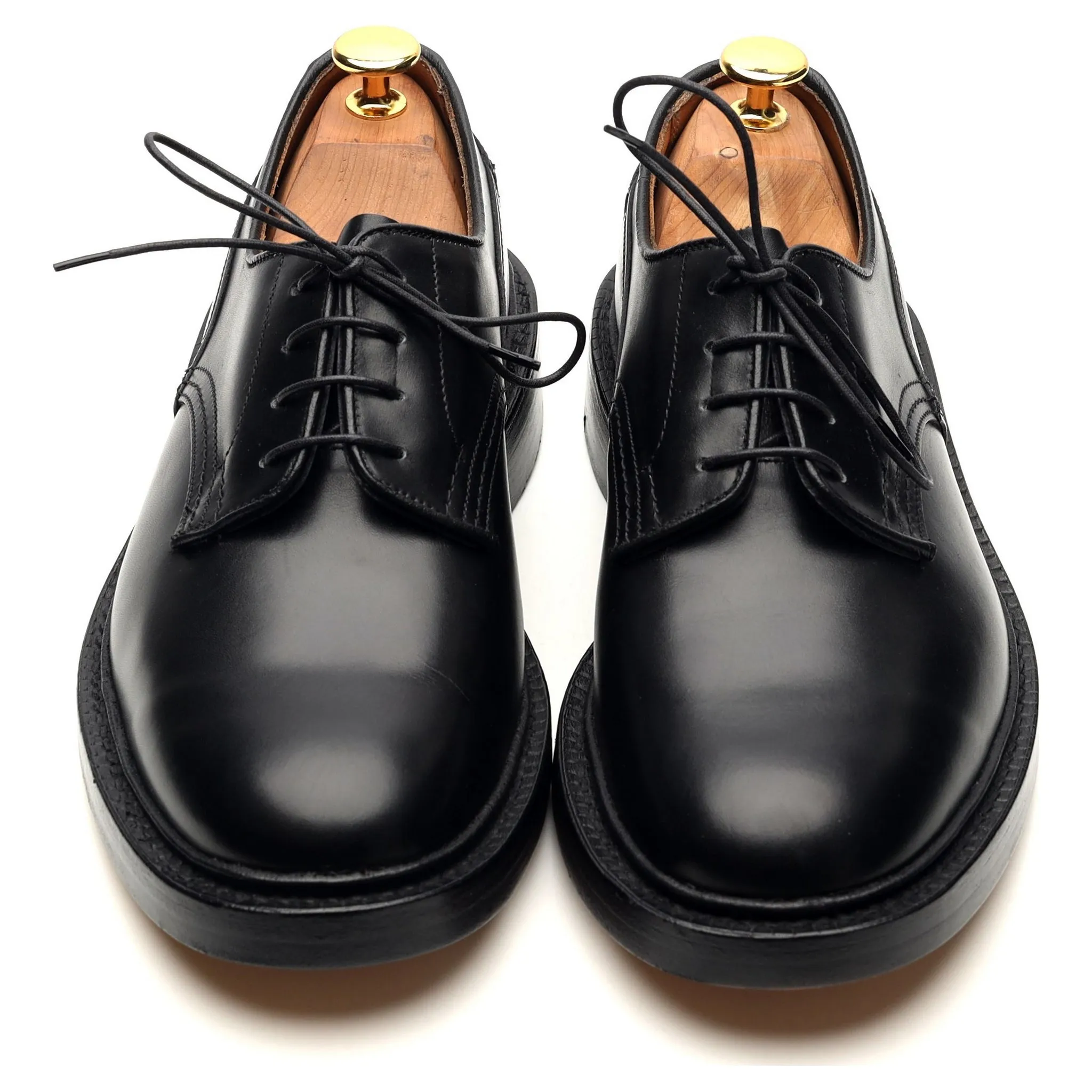 'Woodstock' Black Leather Derby UK 6