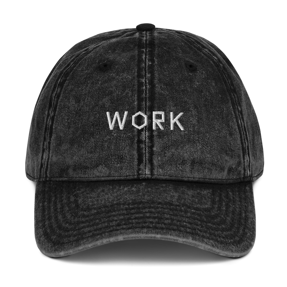 WORK Vintage Washed Dad Hat