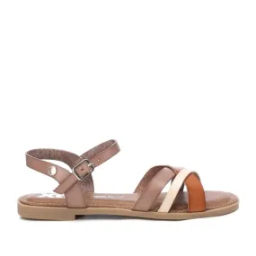 XTI Flat Beige Women's Sandals In Size 142851