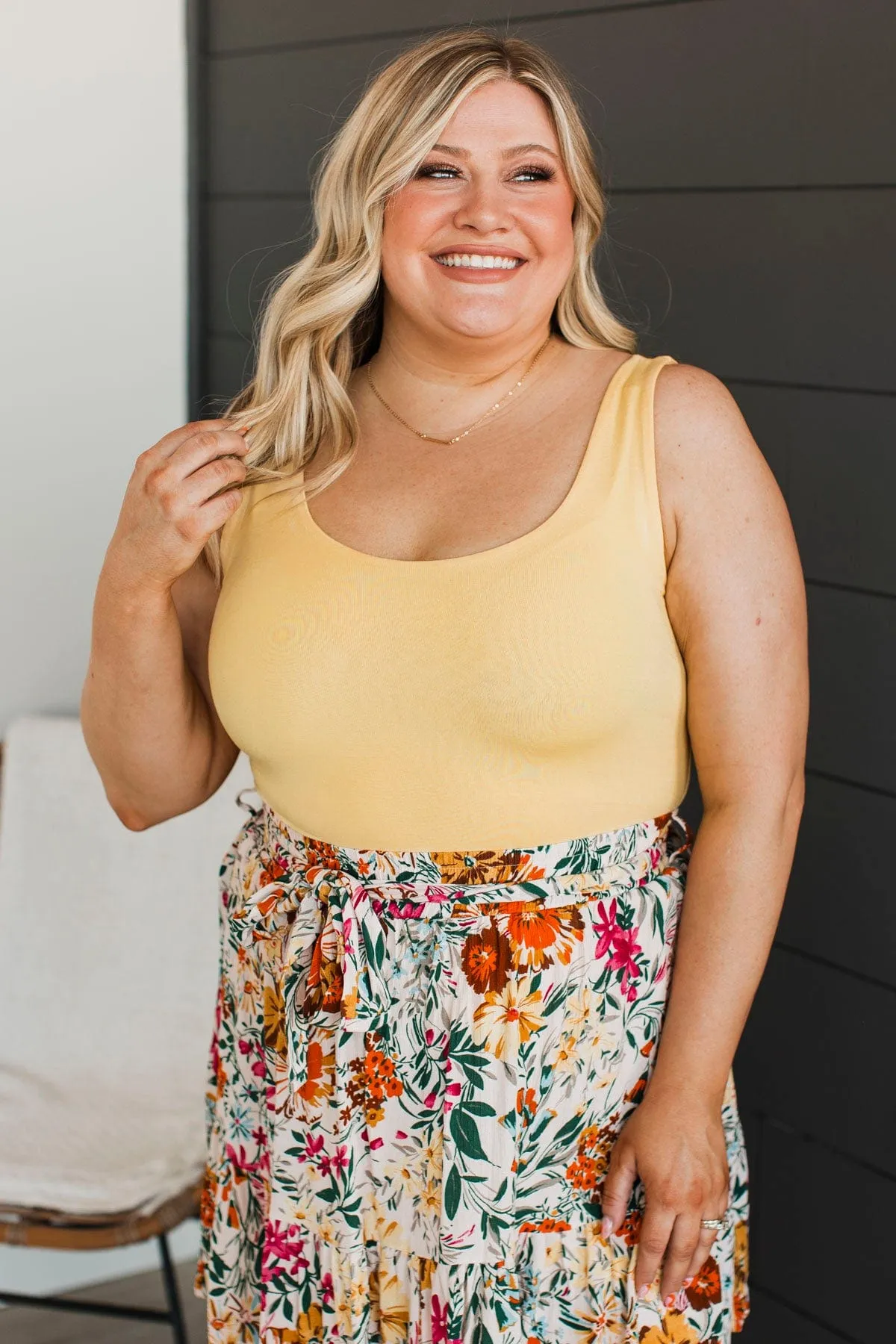 Yellow Knit Tank Top - Isn't She Lovely