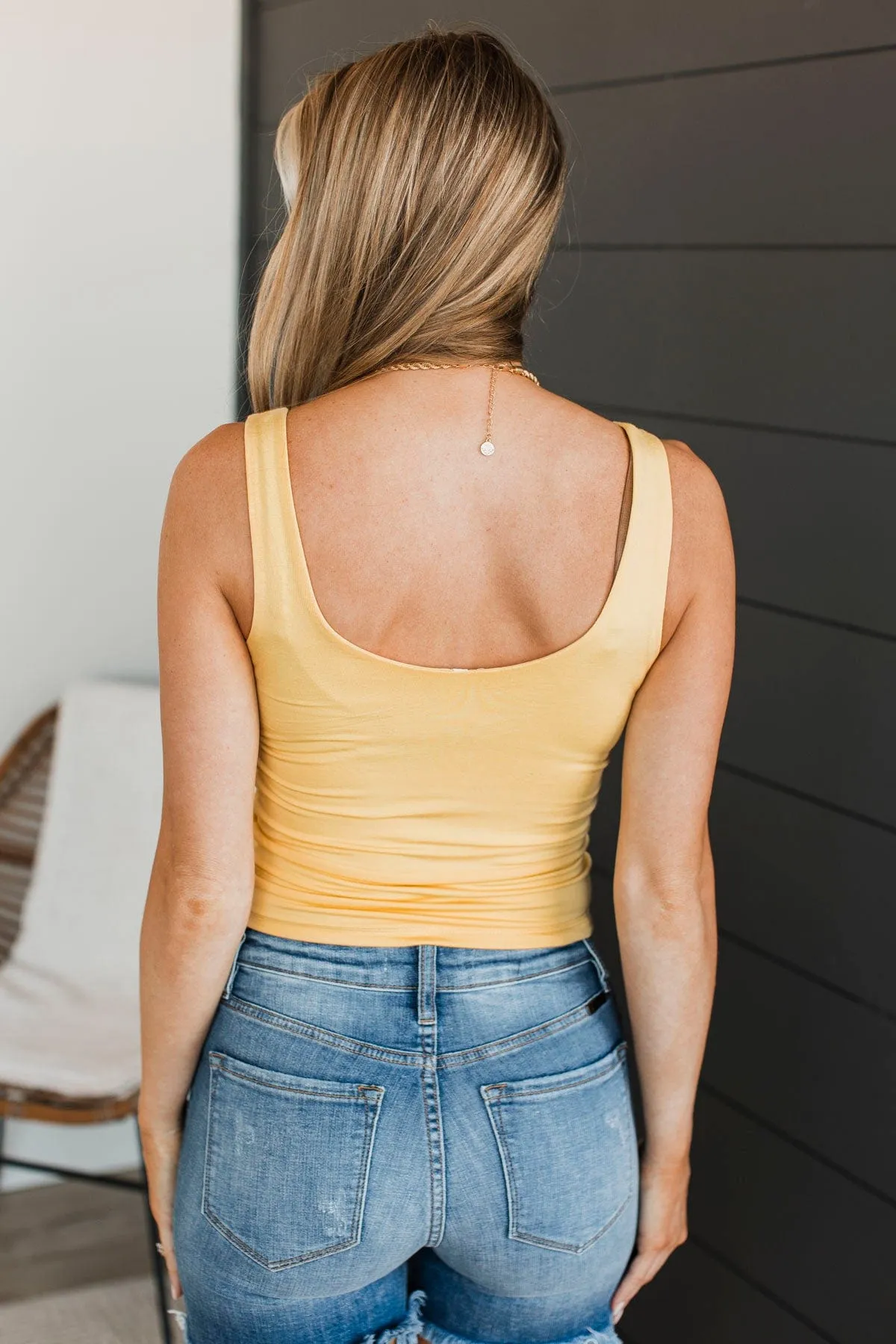 Yellow Knit Tank Top - Isn't She Lovely