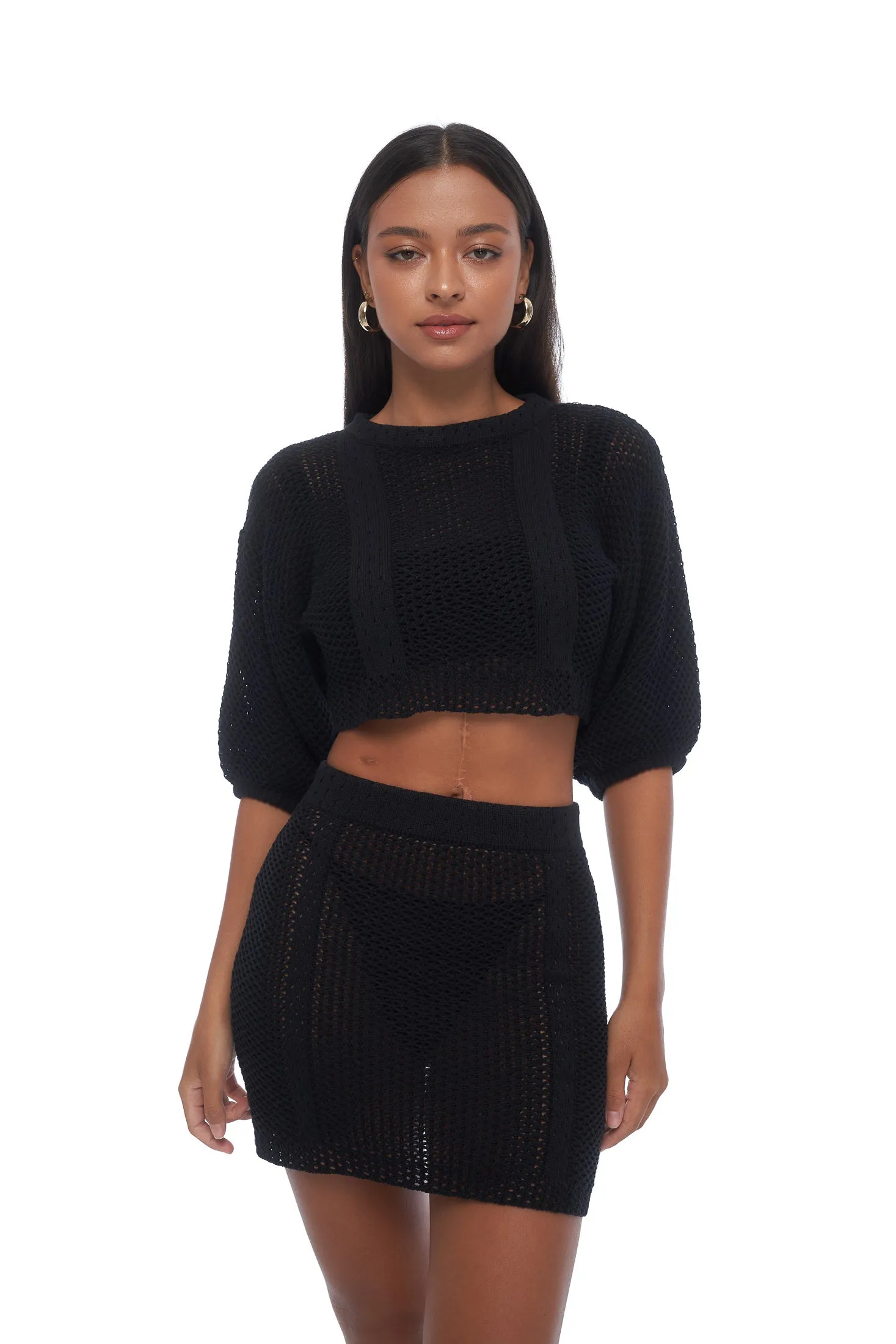 Yuka Knit Top - Black