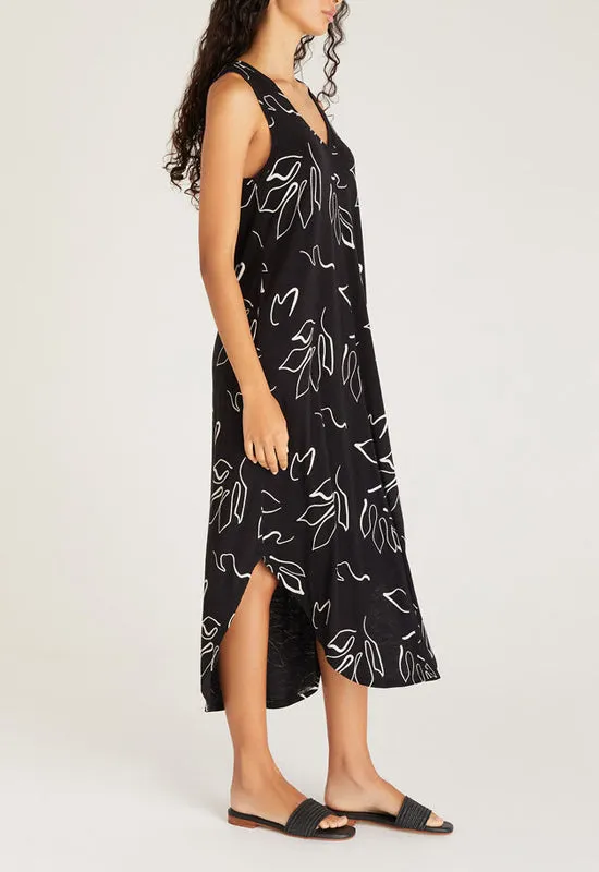 Z Supply Reverie Abstract Dress Black