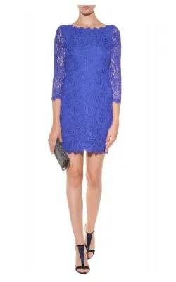 Chic Zarita Lace Dress Blue