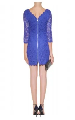 Chic Zarita Lace Dress Blue