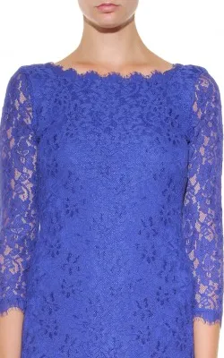 Chic Zarita Lace Dress Blue