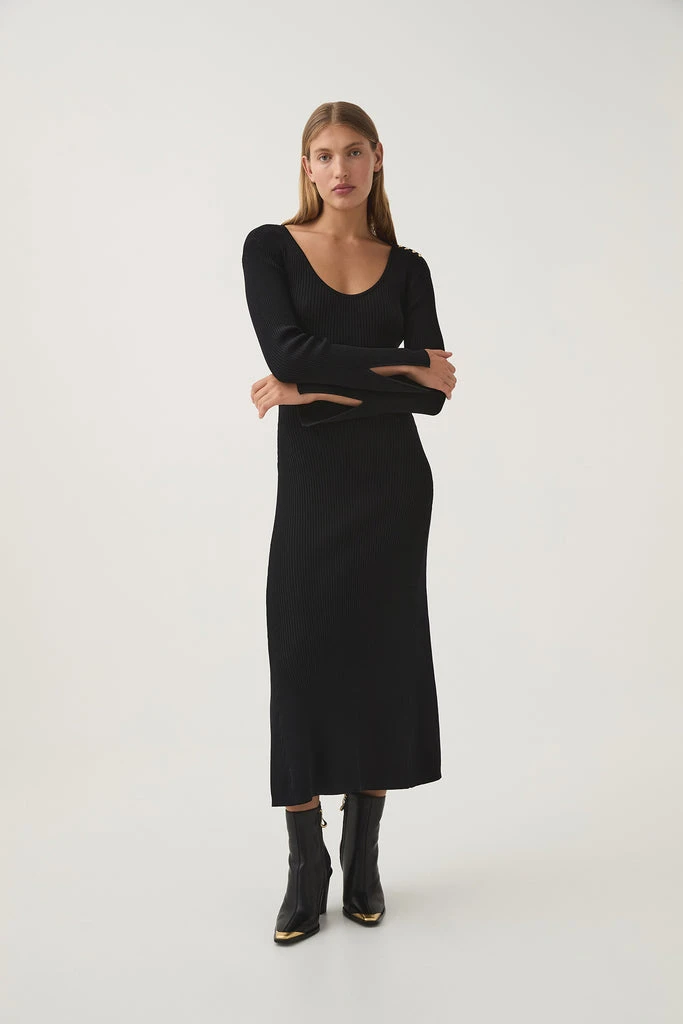 --Zeitgeist Knit Midi Dress-