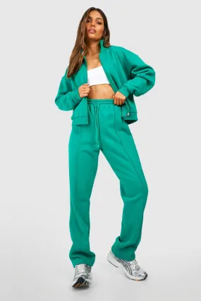 Zip Through Straight Leg Jogger Tracksuit